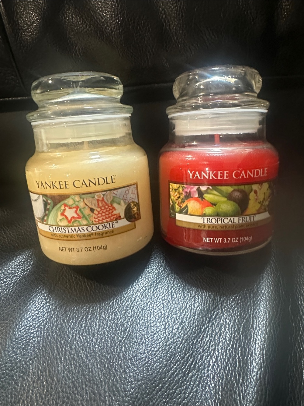 Yankee Candle Mini Jar Pair - Christmas Cookie & Tropical Fruit